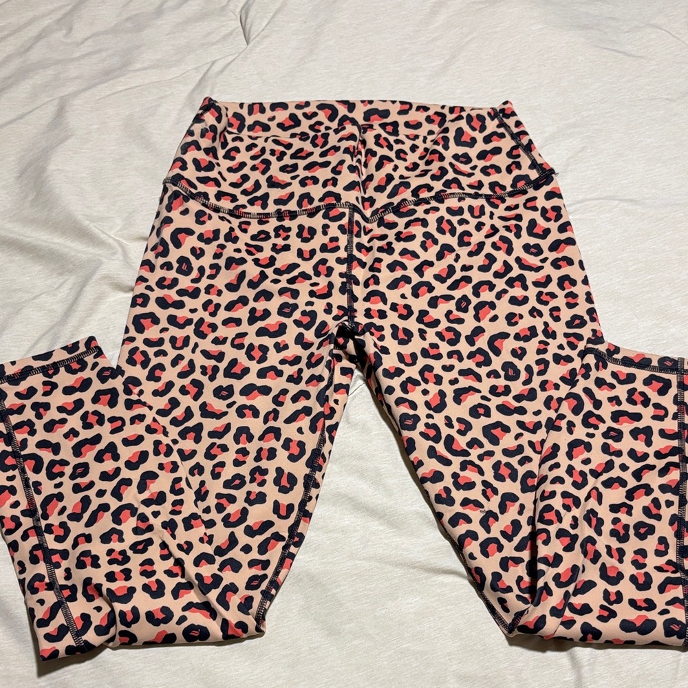 Fabletics Leopard Print Leggings - Size Large